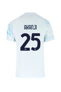 Inter Milan Manuel Akanji #25 Jalkapallovaatteet Vieraspaita 2025-26 Lyhythihainen